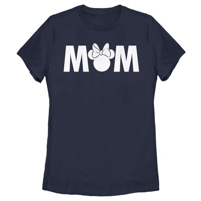 Women's Mickey & Friends Mother's Day Minnie Mouse Mom Navy T-Shirt