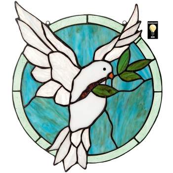 Design Toscano Dove of Peace Tiffany-Style Stained Glass Window