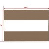 Syemin Decorative Objects Outdoor Clear Curtain, Waterproof, UV-Resistant, with Rustproof Grommets for Pergola, Graden, Brown, 118.9"*83"*1" - 2 of 4