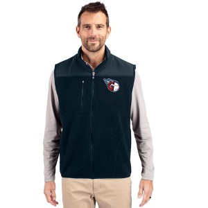Cleveland Guardians Cutter & Buck Cascade Eco Fleece Mens Vest - 1 of 1