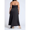 ELOQUII Women's Plus Size Halter Neck Satin Maxi Dress - 3 of 3