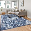 Washable Runner Rug, Ultra-Thin Vintage Oriental Carpet, Non-Slip Non-Shedding Hallway Rug, Distressed Accent Rug for Kitchen or Bedroom - 3 of 4