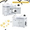 Acekool Cat Litter Bench - Hidden Box with Storage & Built-In Power Outlet - 2 of 4