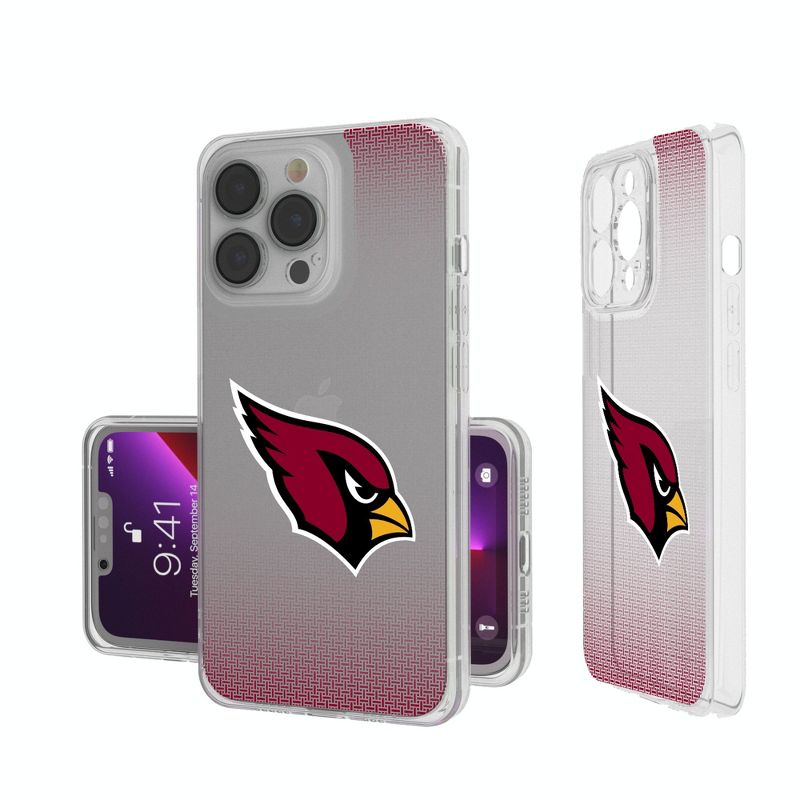Keyscaper Arizona Cardinals Linen Clear Phone Case, 1 of 7