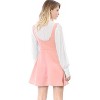 INSPIRE CHIC Women's Button Overalls Pinafore Suspenders Skirt - 4 of 4