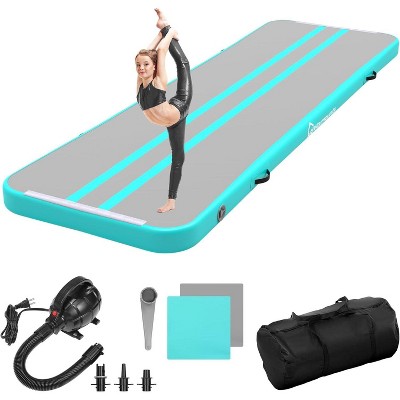 WARMOUNTS 13FT Inflatable Gymnastics Mat Air Track Tumbling Mat with Electric Pump