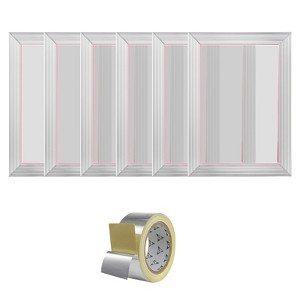 VEVOR Screen Printing Kit, 6 Pieces Aluminum Silk Screen Printing Frames, 10x14inch,with 156 Count Mesh, High Tension Nylon Mesh and Sealing Tape,Gray - 1 of 4