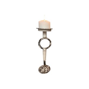 Slickblue Small & Medium Wrought Iron Candle Holders, Antique Rustic Finish, Perfect for Table or Entryway - 1 of 4