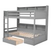 Whisen Twin Size Bunk Bed with Built-in Shelves Beside both Upper and Down Bed and Storage Drawer - 4 of 4