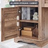 L Shaped Desk with Drawers, 60in Wide Farmhouse Executive Office Desk with Charging Station, Home Corner Desk with File Drawer - 4 of 4