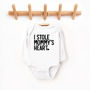 The Juniper Shop I Stole Mommy's Heart Baby Long Sleeve Bodysuit - 1 of 3