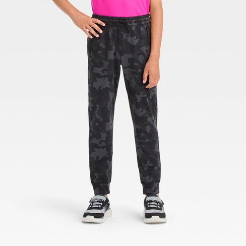 Girls' Soft Stretch Gym Joggers - All In Motion™ Black Xs : Target