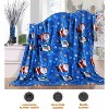 Elegant Comfort Super Soft Christmas Prints Blanket Home D¨¦cor, Warm Cozy Throws for Winter Bedding. - 3 of 4