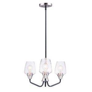 Maxim Lighting Goblet 3 - Light Chandelier in  Black/Satin Nickel - 1 of 4