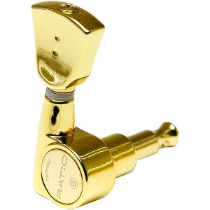 Graph Tech Ratio 3+3 Electric Guitar Tuning Machine Heads Gold 6 String - 1 of 1