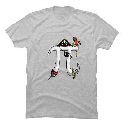 Men's Design By Humans Pirate Pi Day By MudgeStudios T-Shirt