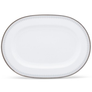 Noritake Silver Colonnade Large Oval Platter - 1 of 4