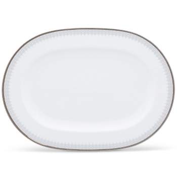Noritake Silver Colonnade Large Oval Platter