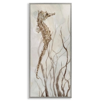 Stupell Industries Vigilant Seahorse Ocean Wildlife, 13" x 30"