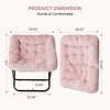 TUYOHW Large Size Faux Fur Accent Chair,Folding Lounge Chair with Plush Seat for Bedroom & Living Room - 4 of 4