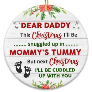 First Time Dad Gifts - New Dad Gifts - Bumps First Christmas Ornament - Pregnancy Announcement for Husband - 1 of 4