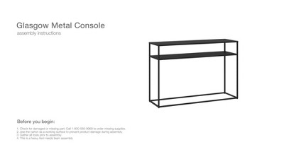 Glasgow console table sales target