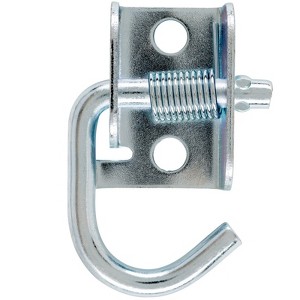 Hampton Small Zinc-Plated Silver Steel 1.625 in. L Rope Binding Hook 150 lb 1 pk (Case of 10) - 1 of 1
