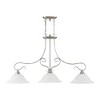 Livex Lighting Coronado 3 - Light Island Pendant Light in  Brushed Nickel - 3 of 4