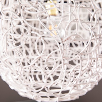 SEI Alakesh Round Woven Rattan Pendant Lamp Shade - Thumbnail 4