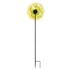 Wind & Weather 10" Handcrafted Blown Glass Flower With Metal Garden Stake - 4 of 4