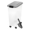 IRIS 47Qt/69Qt Airtight Pet Food Storage Container with Casters and Scoop - image 4 of 4