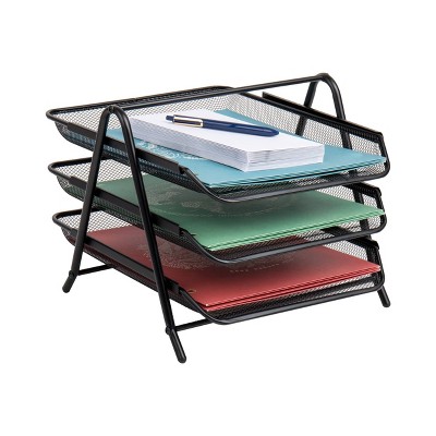 Mind Reader 3-tier Paper Tray, Desktop Organizer, File Storage ...