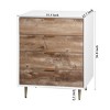 Wooden Tall 4 Drawer Dresser,Chest of Drawers with 4 Metal Legs, Anti-Tipping Device for Bedroom,Living Room - 4 of 4