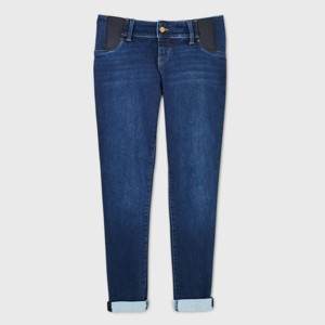 Under Belly Brushed Back Skinny Maternity Jeans - Isabel Maternity by Ingrid & Isabel™ Blue Dusk - 1 of 2