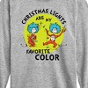 Boys' - The Cat in the Hat - Christmas Lights Are My Favorite Color Long Sleeve Graphic T-Shirt - 2 of 4