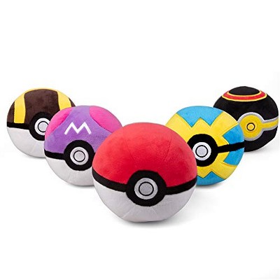 Pok?mon Pok?ball Plush 5-pack - Includes Poke, Master, Ultra, Quick ...