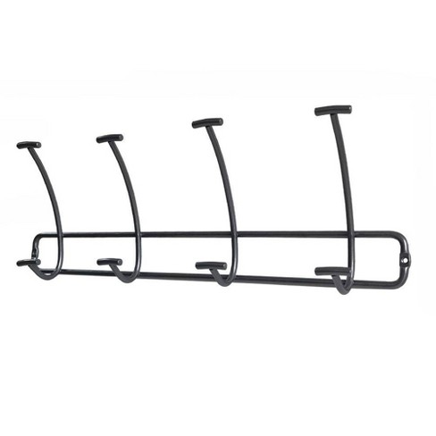 Bent Wire 4 Hooks Rail Black Threshold