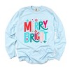 Simply Sage Market Women's Merry and Bright Abstract Long Sleeve Garment Dyed Tee - 3 of 4