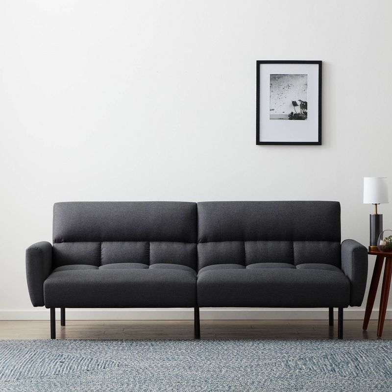 
Comfort Collection Futon Sofa Bed with Box Tufting - Lucid, 1 of 13