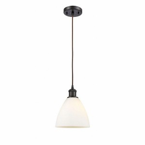 Bristol Glass - 1 Light Mini Pendant In Industrial Style-11.25 Inches Tall and 7.5 Inches Wide - 1 of 1