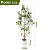 Artificial Bougainvillea Tree, 4FT Tall Faux Silk Bougainvillea Floral Tree w/Realistic Trunk Fake Bougainvillea Plant for Living Room Bedroom - 3 of 4