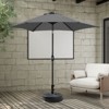 Ainfox 9ft Patio Umbrella with umbrella base Outdoor Umbrella, Pool Umbrella  for Market, Terrace, Beach, Outdoor Restaurant - 2 of 4