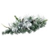 Northlight Flocked Pine Triple Candle Holder with Iridescent Christmas Ornaments - 30" - 3 of 4