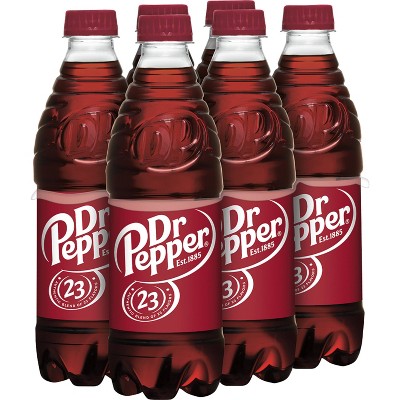 Dr Pepper Soda Bottles - 6pk/16.9 fl oz