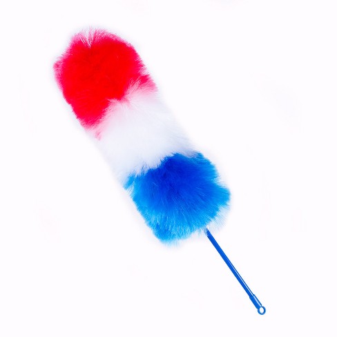 Static Duster - 23 Inch Rainbow Feather Duster Electrostatic Attracts Dust  