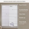 Dsvimoy Curtain Panel Cordless Roman Shade Galen Matte Fabric for Modern Home Decor, White, 5.96"*9.25"*8.07" - 3 of 4