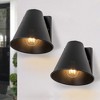 C Cattleya 1-Light Black Outdoor Walll Sconces(2-Pack) - 2 of 4