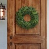 Puleo 24" Artificial Christmas Wreath with Soft PE Branch Tips - 2 of 4
