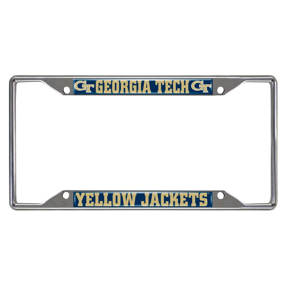 NCAA Georgia Tech Yellow Jackets Stainless Steel License Plate Frame