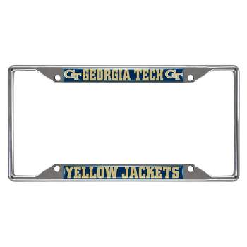 NCAA Georgia Tech Yellow Jackets Stainless Steel License Plate Frame